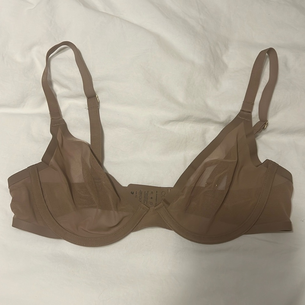 CUUP 34B The Plunge Mesh Bra